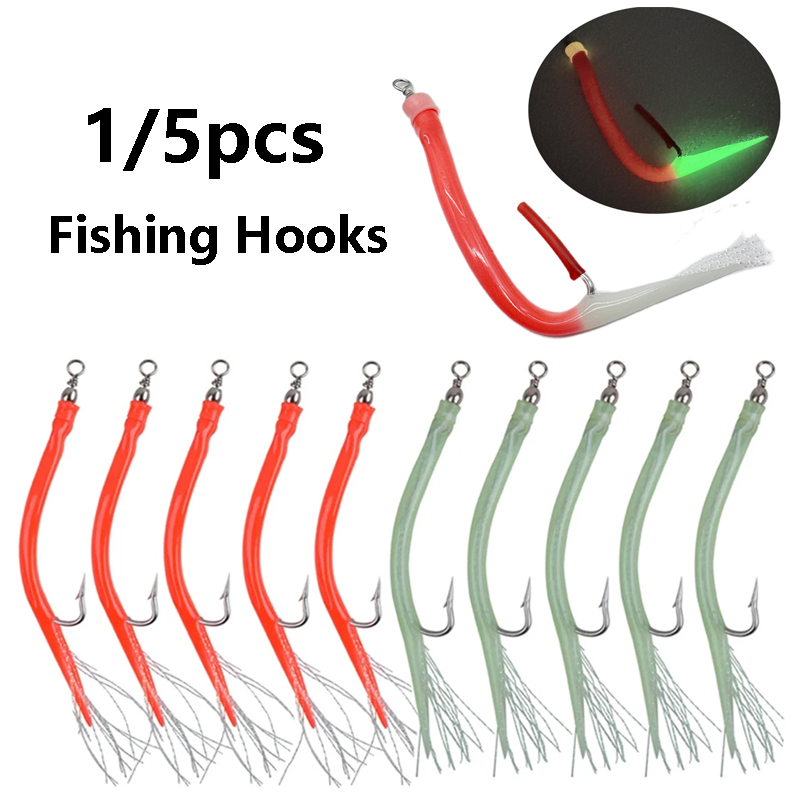 1/5Pcs CodfishFishing Eel Tube – Fishing Hook Offset recenzja i cena