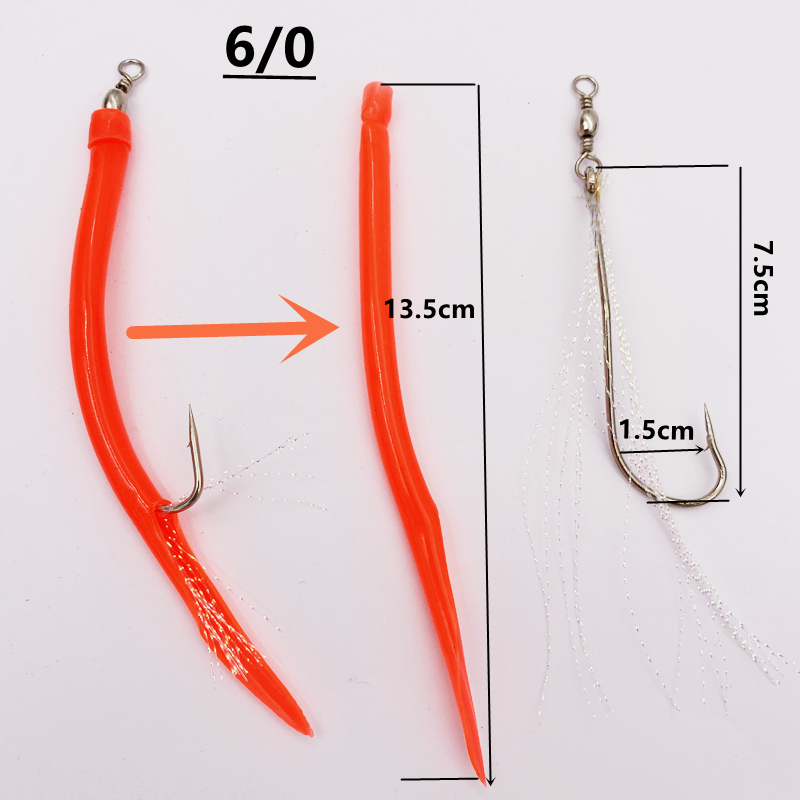 1/5Pcs CodfishFishing Eel Tube – Fishing Hook Offset recenzja i cena