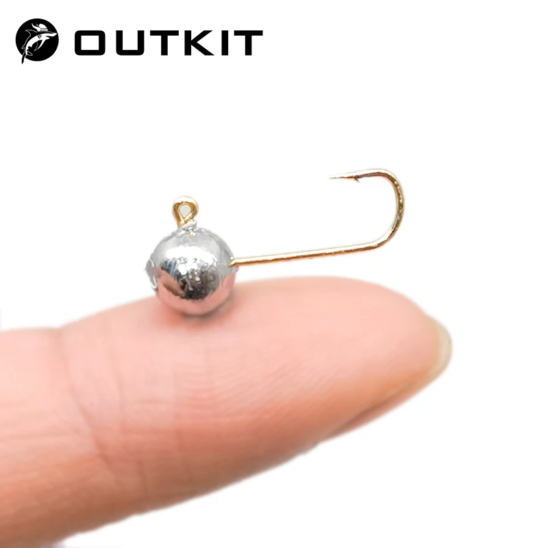 OUTKIT 10pcs Mini Jig Head Hoo – Fishing Hook Offset recenzja i cena