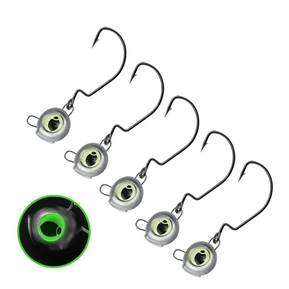 10pcs Weedless Jig Heads with  – Fishing Hook Weedless recenzja i cena