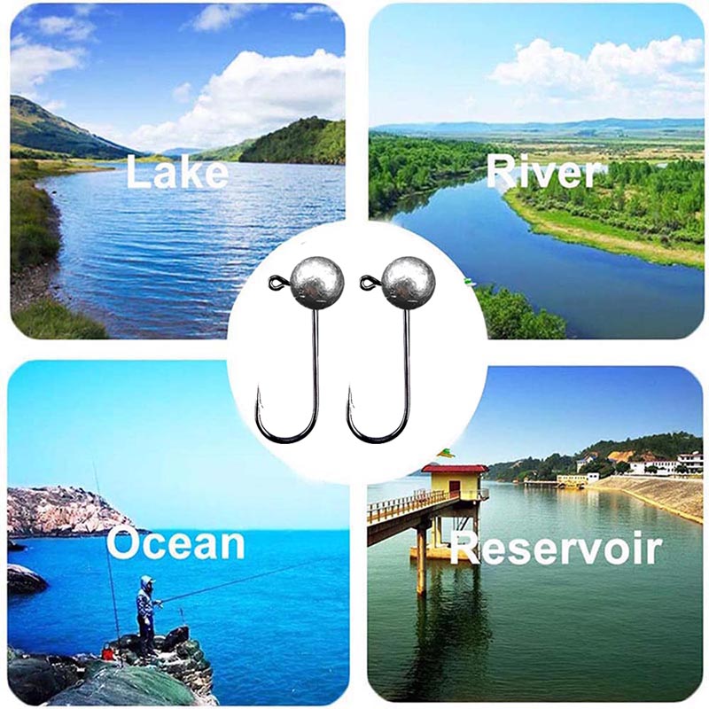 10pcs/lot Jig Head Fishing Hoo – Fishing Hook Offset recenzja i cena