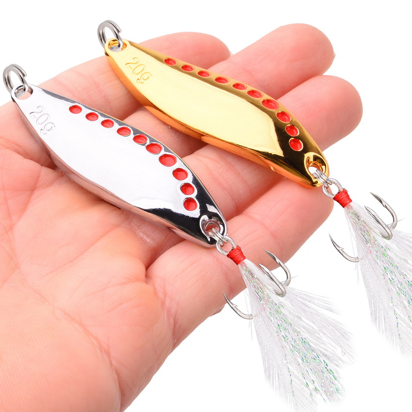 8PCS/Set Lure Metal Spinner Sp – Fishing Hook Treble recenzja i cena