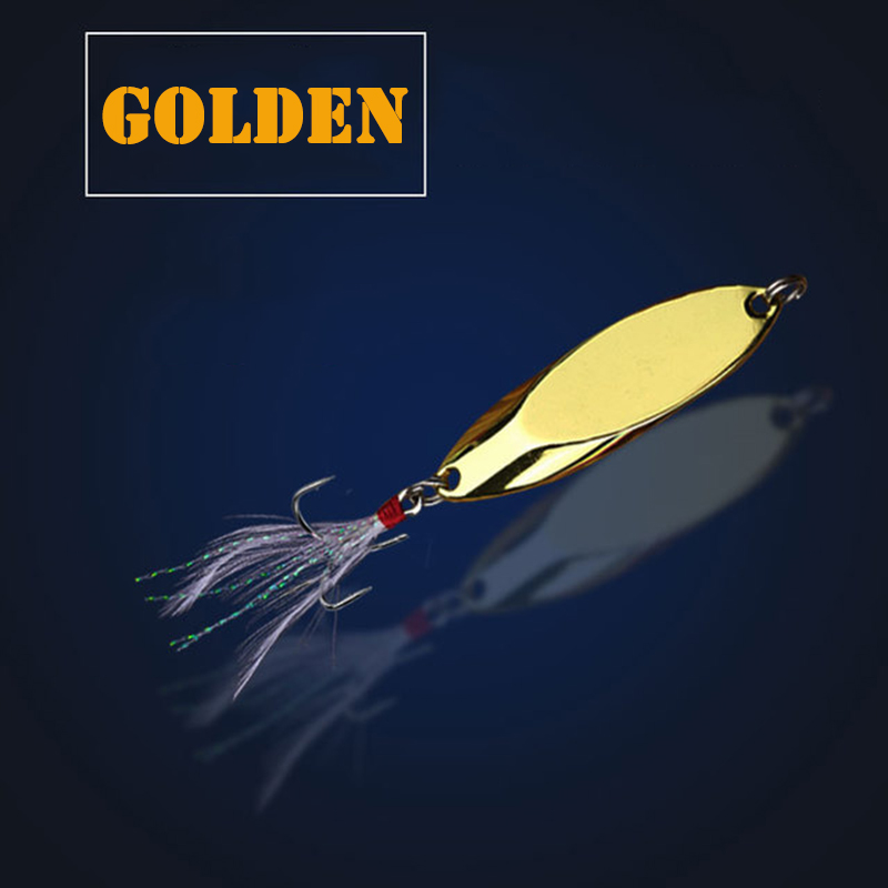 1pc 2.5g-35g Metal Spoon Lure  – Fishing Hook Treble recenzja i cena