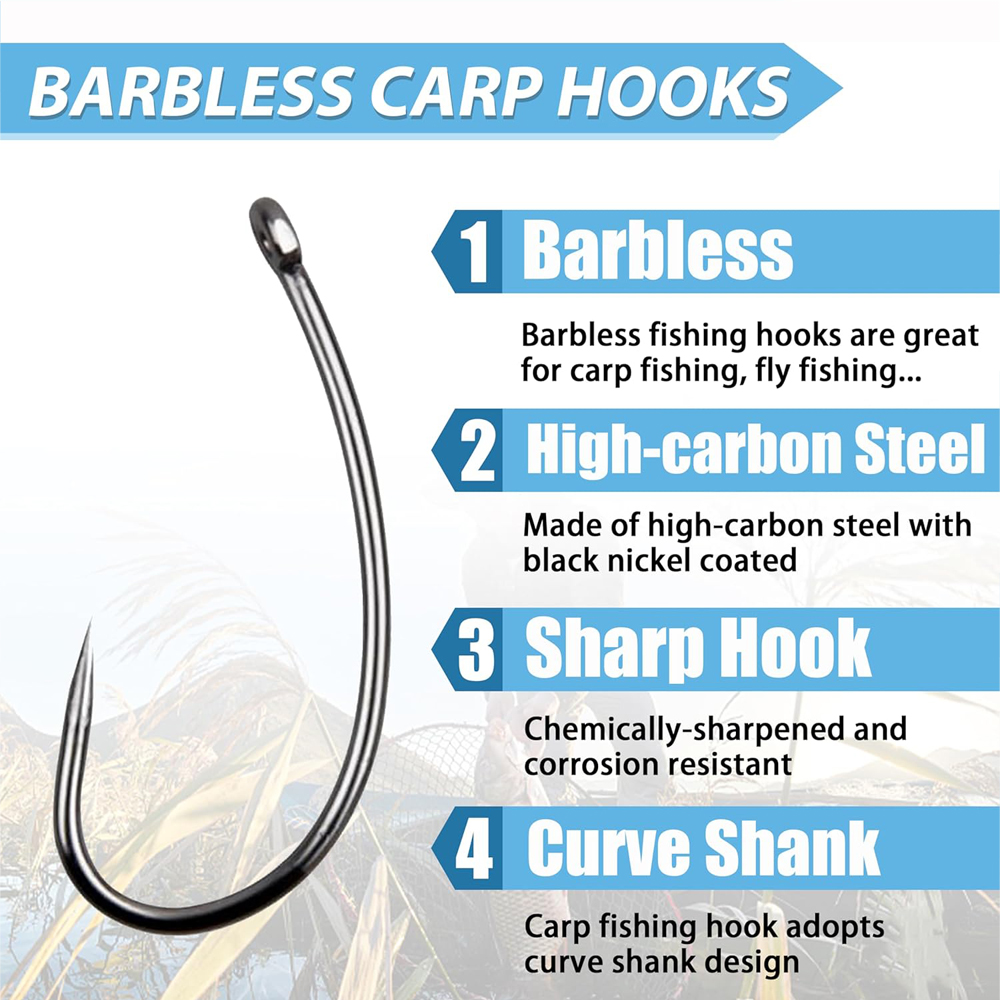 180PCS Barbless Fishing Hooks  – Fishing Hook Barbless recenzja i cena