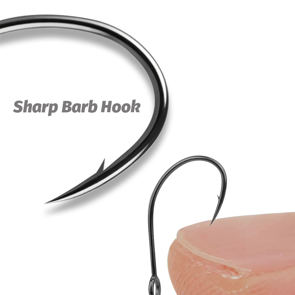 20PCS Big Ring Single Hooks 2# – Fishing Hook Circle recenzja i cena