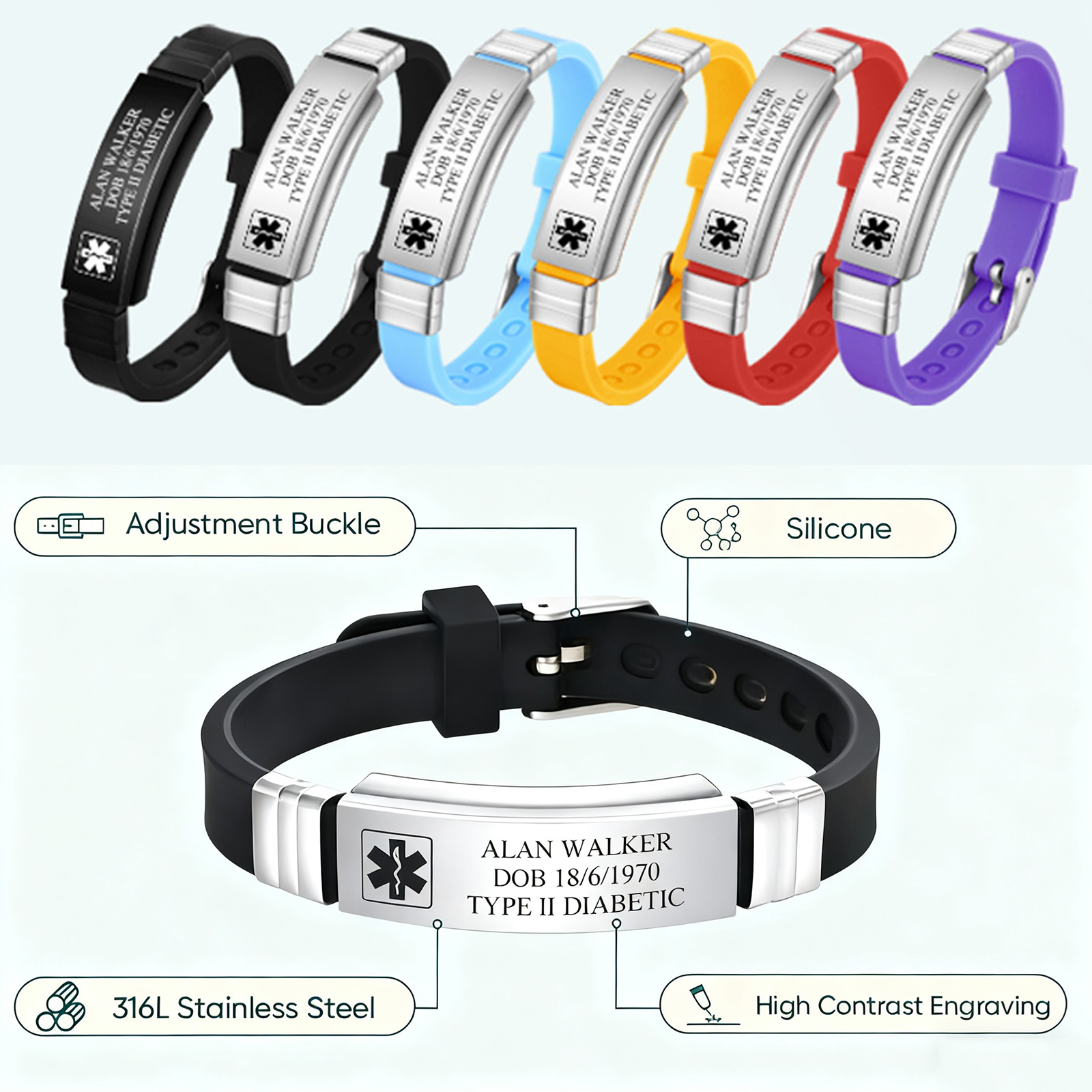 Custom Soft Silicone Bracelets – Fishing Hook recenzja i cena