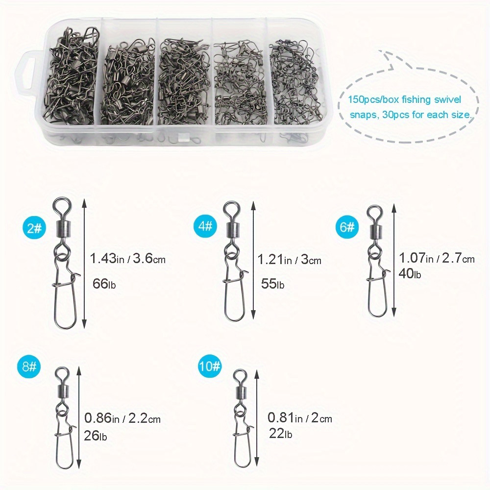 95/210 PCS Set Fishing Connect – Fishing Hook Stainless Steel recenzja i cena