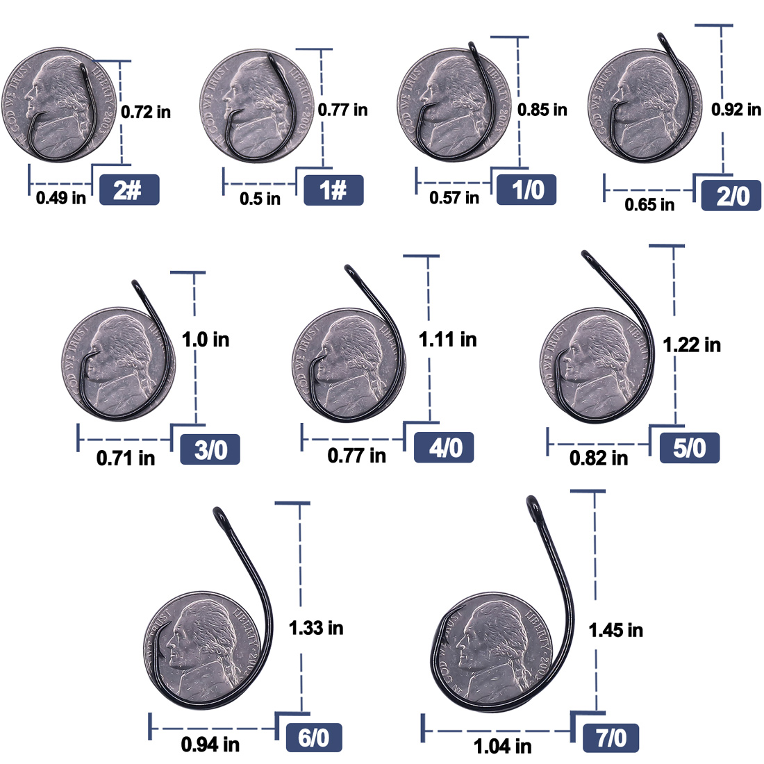 9KM 25-50Pcs Inline Wide Gap C – Fishing Hook Circle recenzja i cena