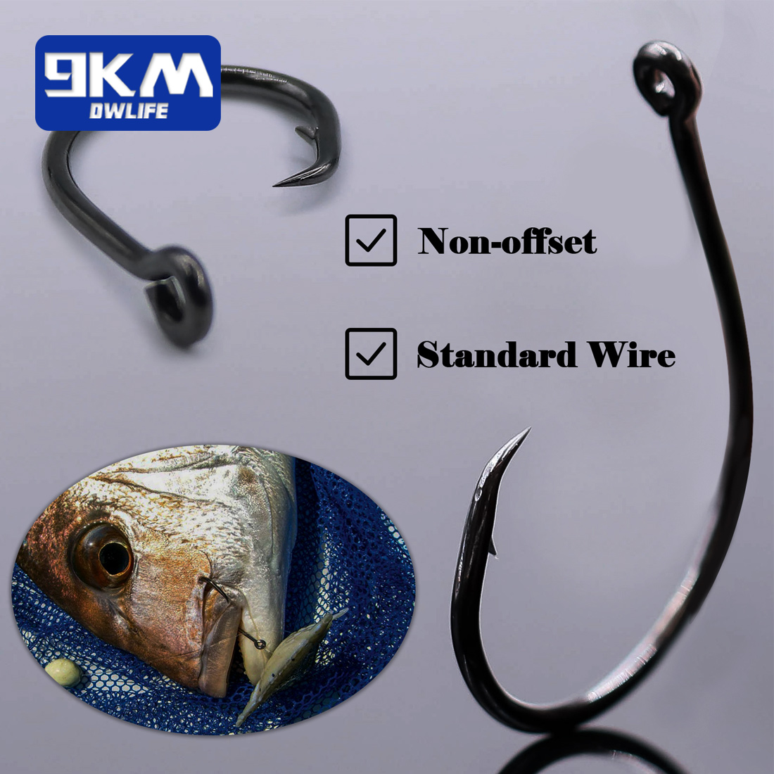 9KM 25-50Pcs Inline Wide Gap C – Fishing Hook Circle recenzja i cena