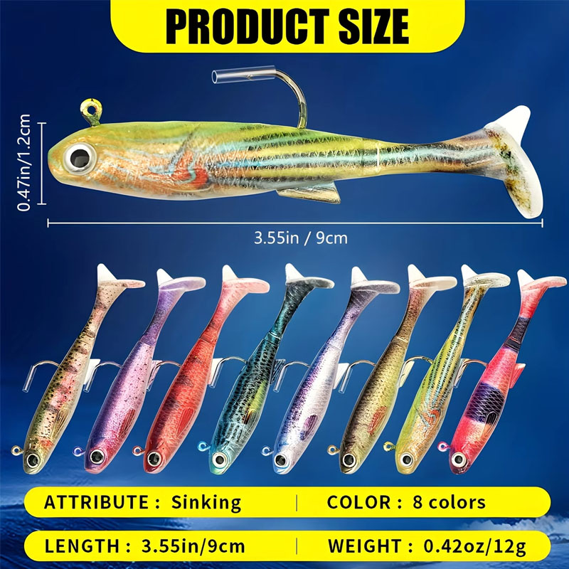 Pre-Rigged Sea Bass Lure | 3-P – Fishing Hook Weedless recenzja i cena