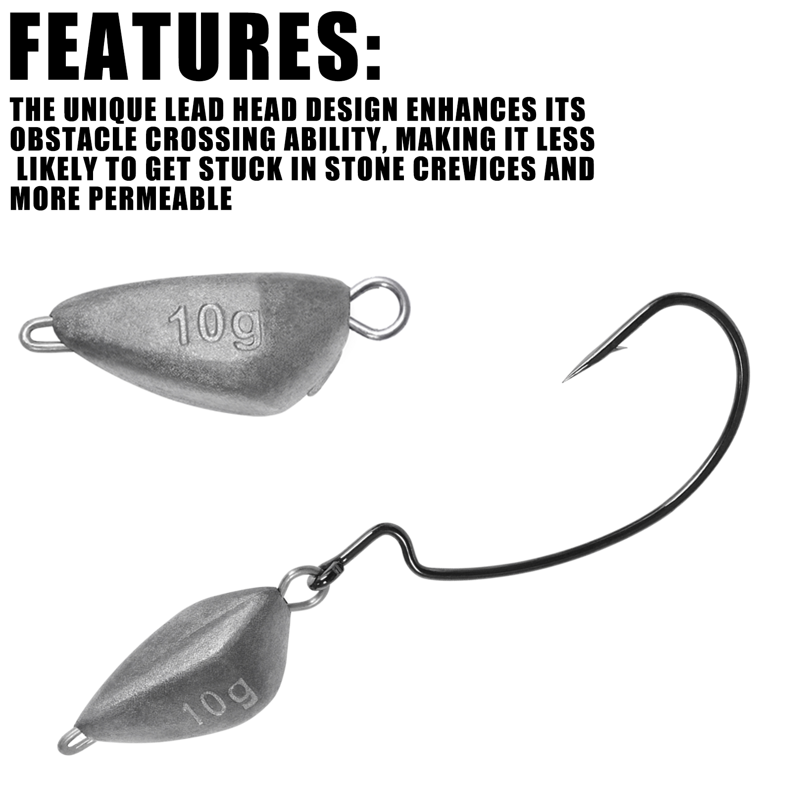 SAMOLLA 5pcs Jig Head Fishing  – Fishing Hook Jig recenzja i cena