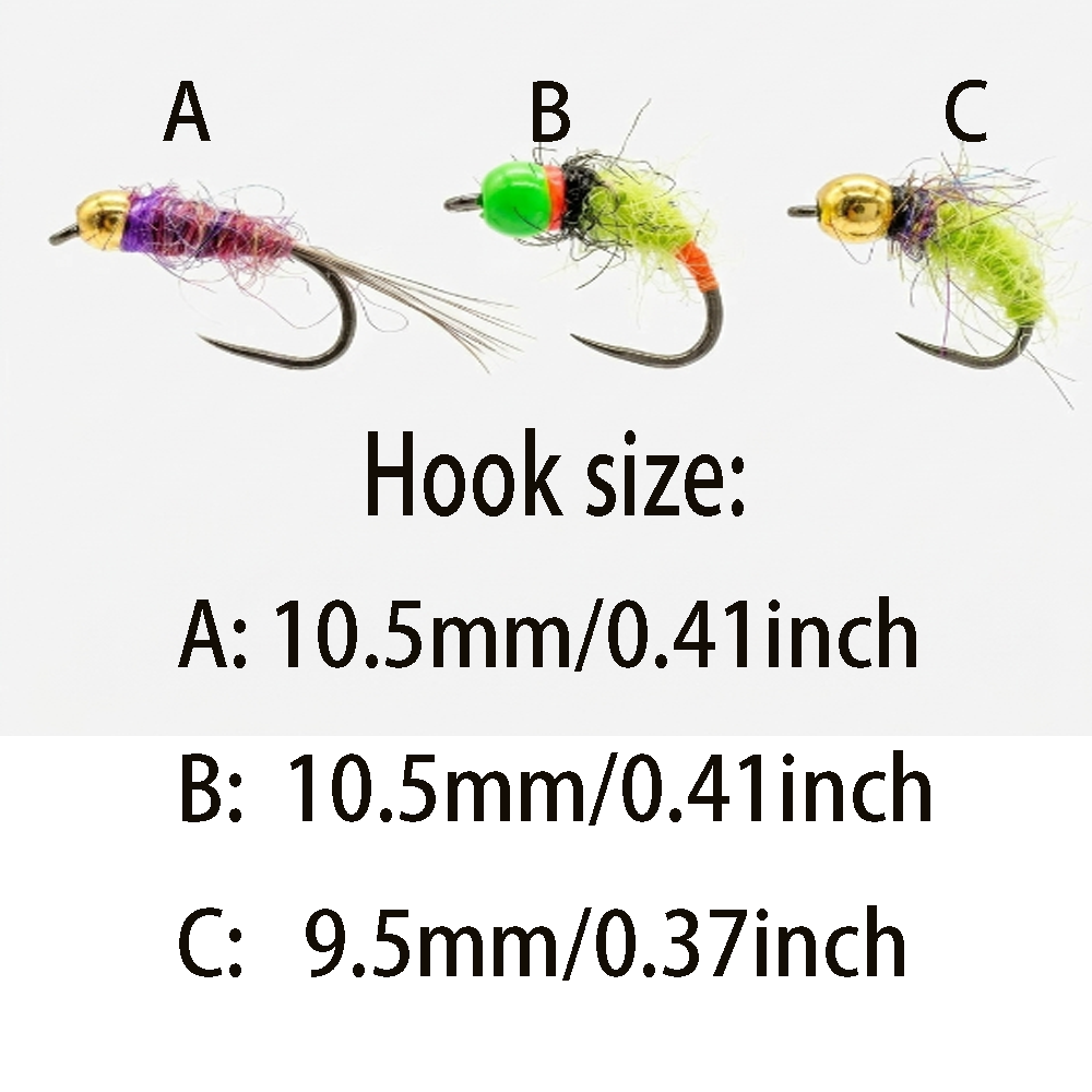 6/12Pcs Mixed Wet Nymph Fly Fi – Fishing Hook Assortment recenzja i cena