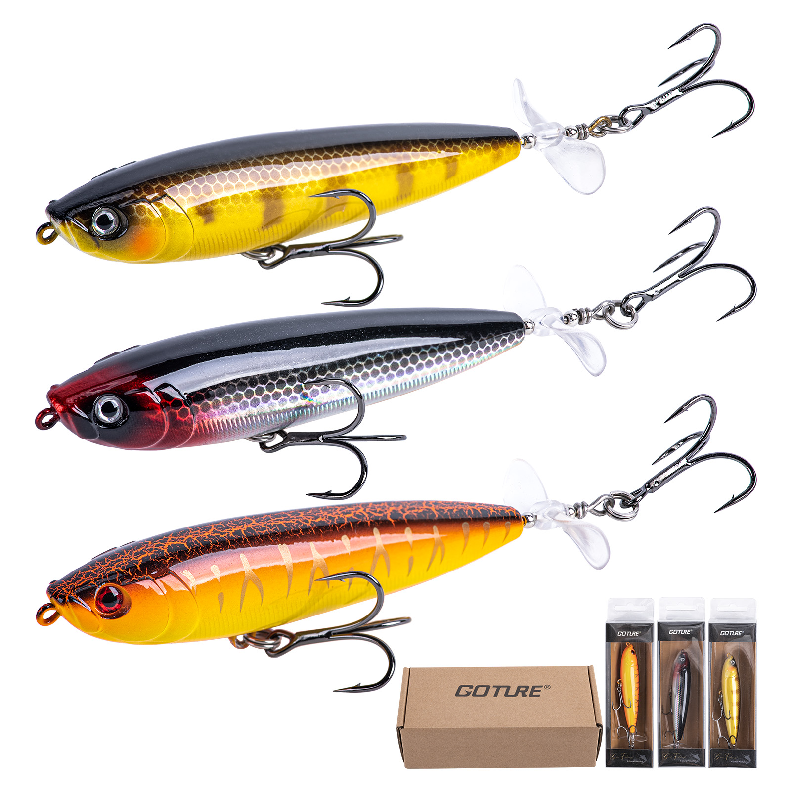 Goture Topwater Fishing Lures  – Fishing Hook Treble recenzja i cena