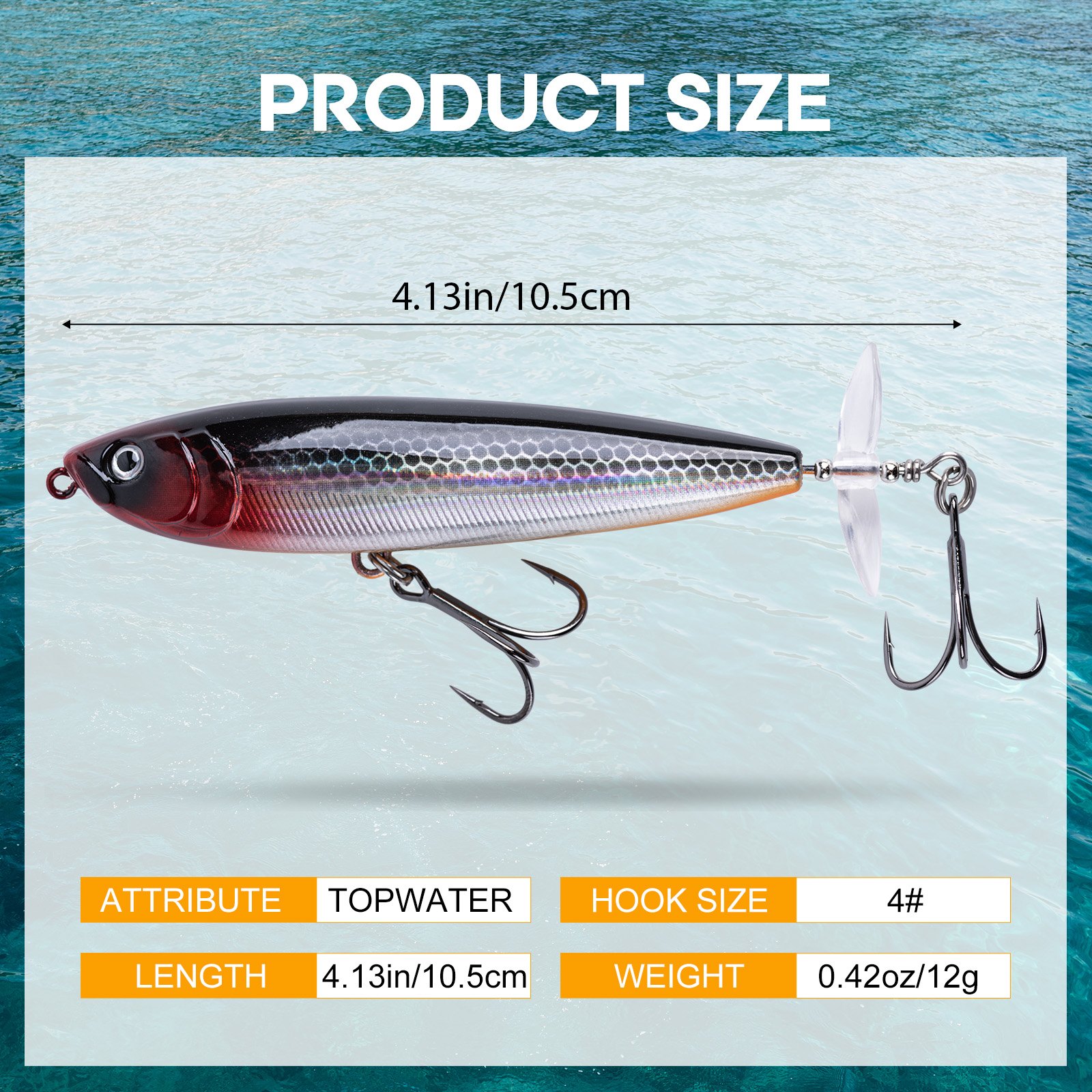 Goture Topwater Fishing Lures  – Fishing Hook Treble recenzja i cena