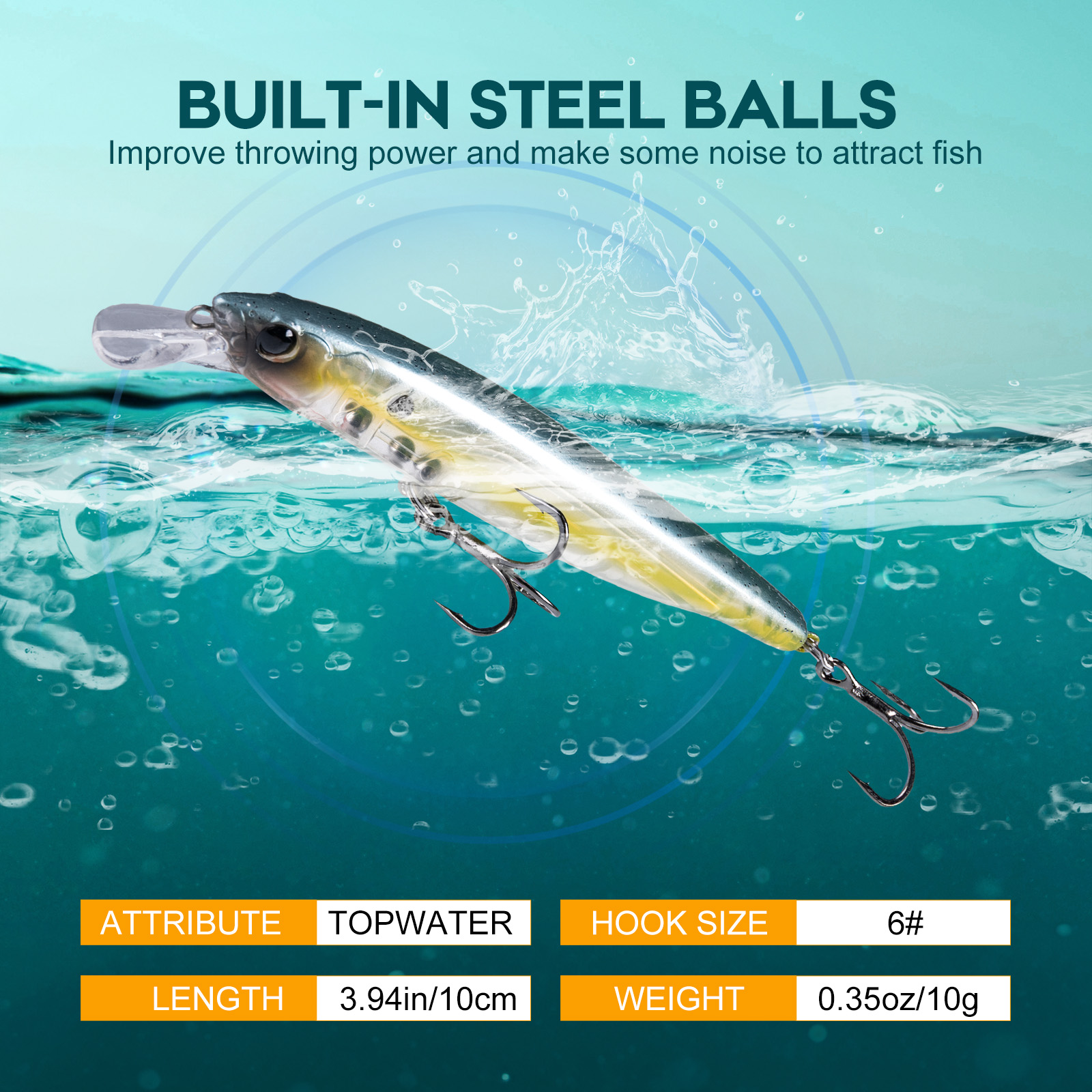 Goture Topwater Fishing Lures  – Fishing Hook Treble recenzja i cena