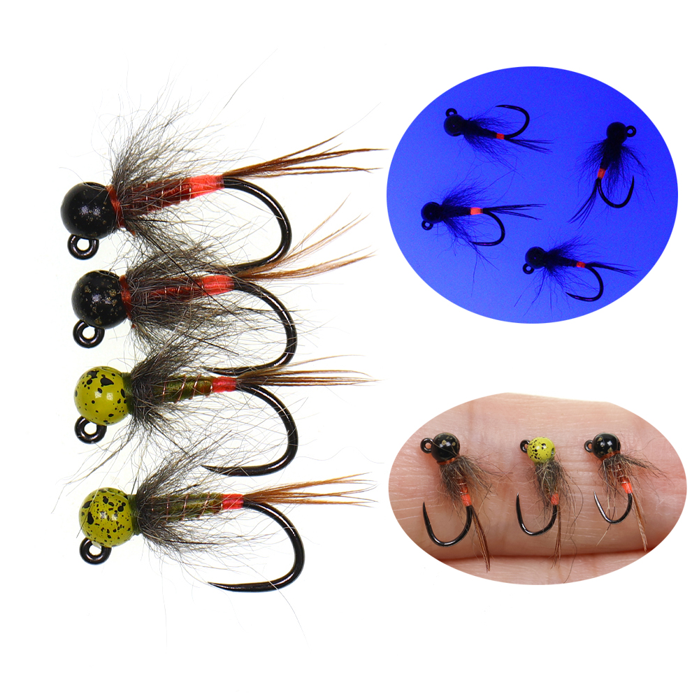 6PCS Jig Tungsten Bead Head Ny – Fishing Hook Barbless recenzja i cena