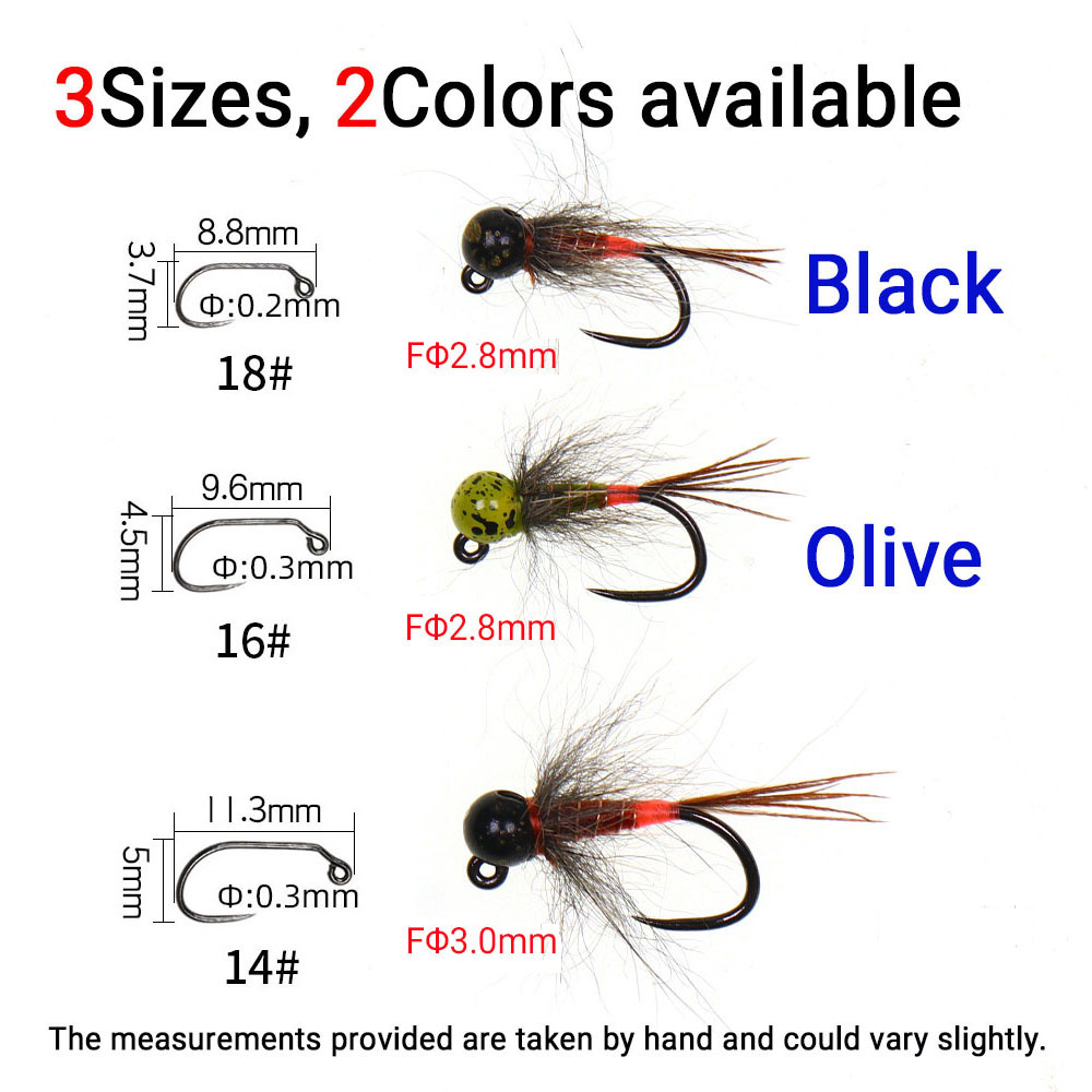 6PCS Jig Tungsten Bead Head Ny – Fishing Hook Barbless recenzja i cena