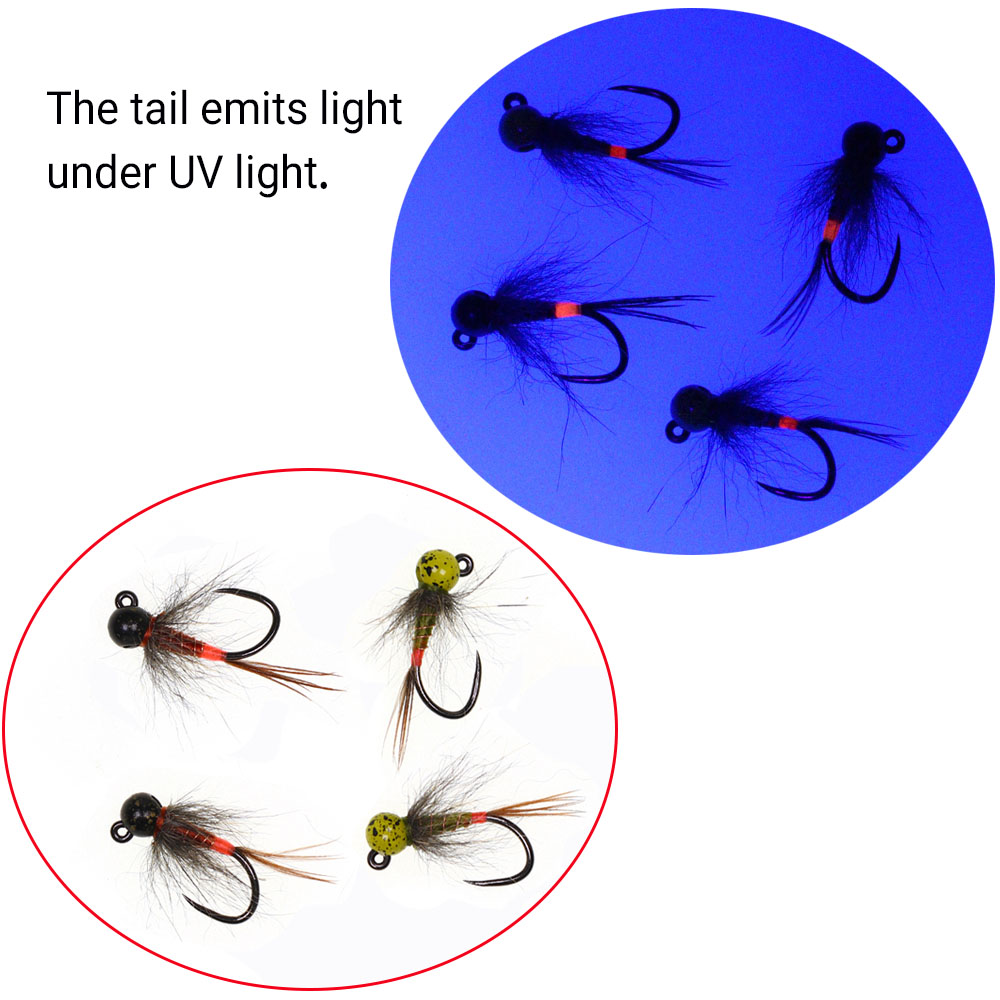 6PCS Jig Tungsten Bead Head Ny – Fishing Hook Barbless recenzja i cena