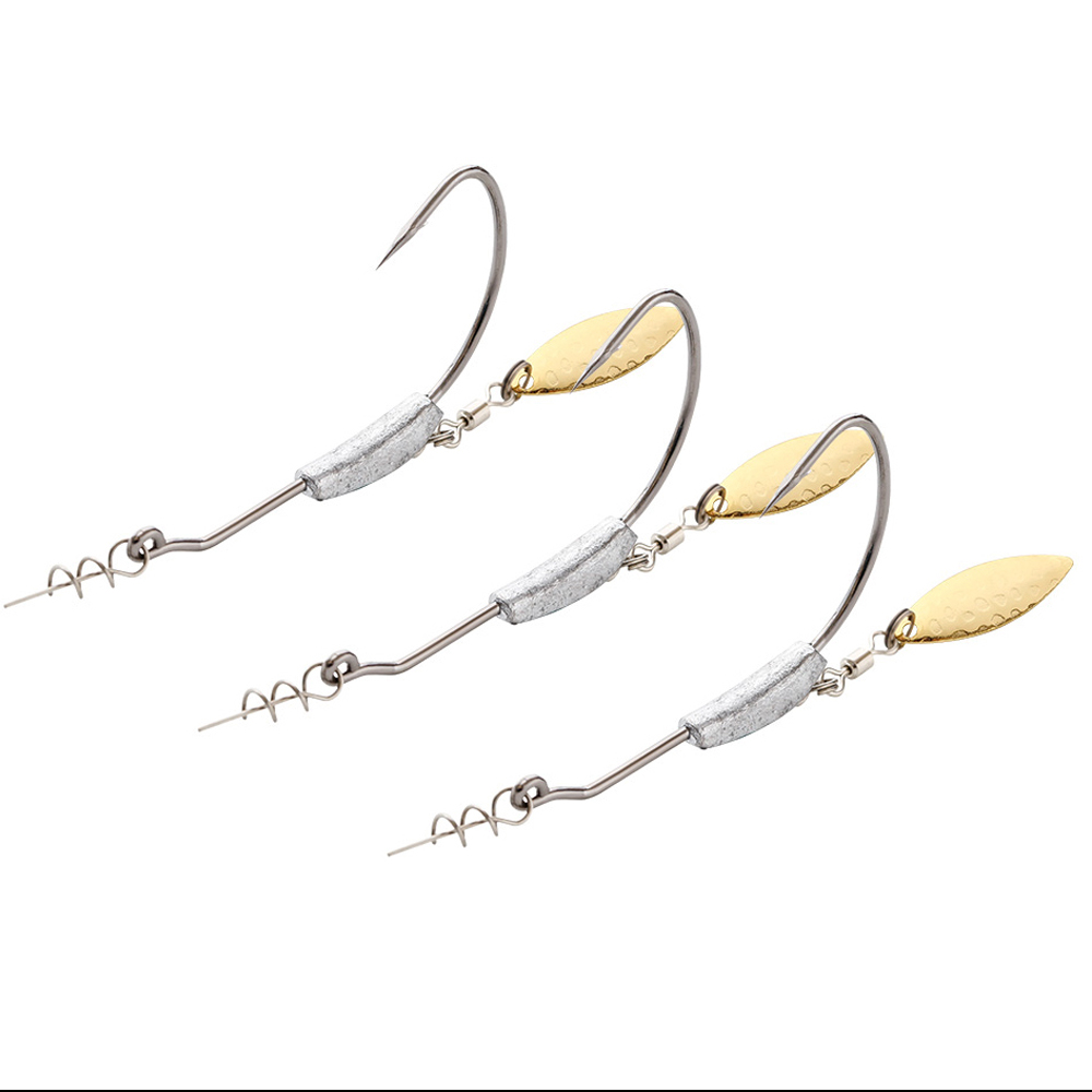 ATUENO 4pcs Offset Fishing Hoo – Fishing Hook Offset recenzja i cena