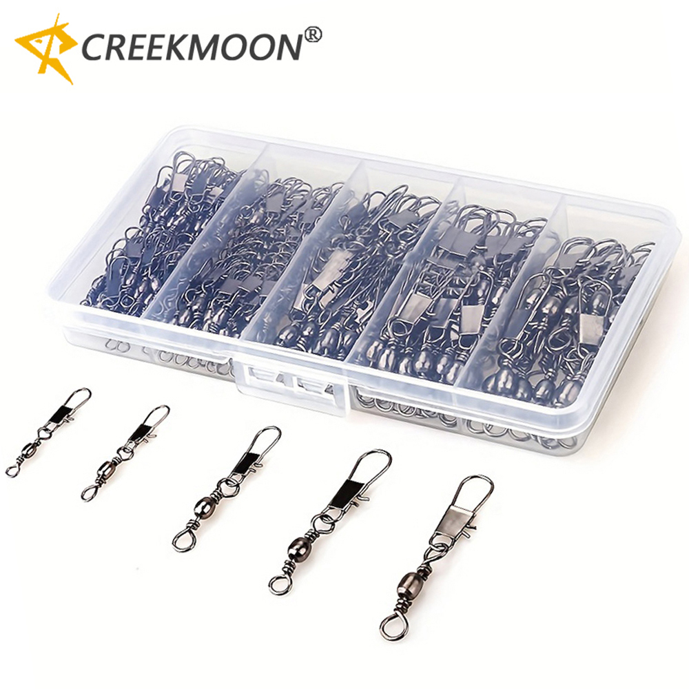 100Pcs/Lot 4#6#8#10#12# Swivel – Fishing Hook Stainless Steel recenzja i cena