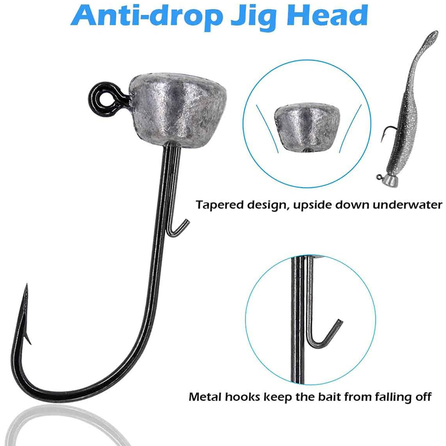 Mushroom Head Fishing Rigs Jig – Fishing Hook Weedless recenzja i cena