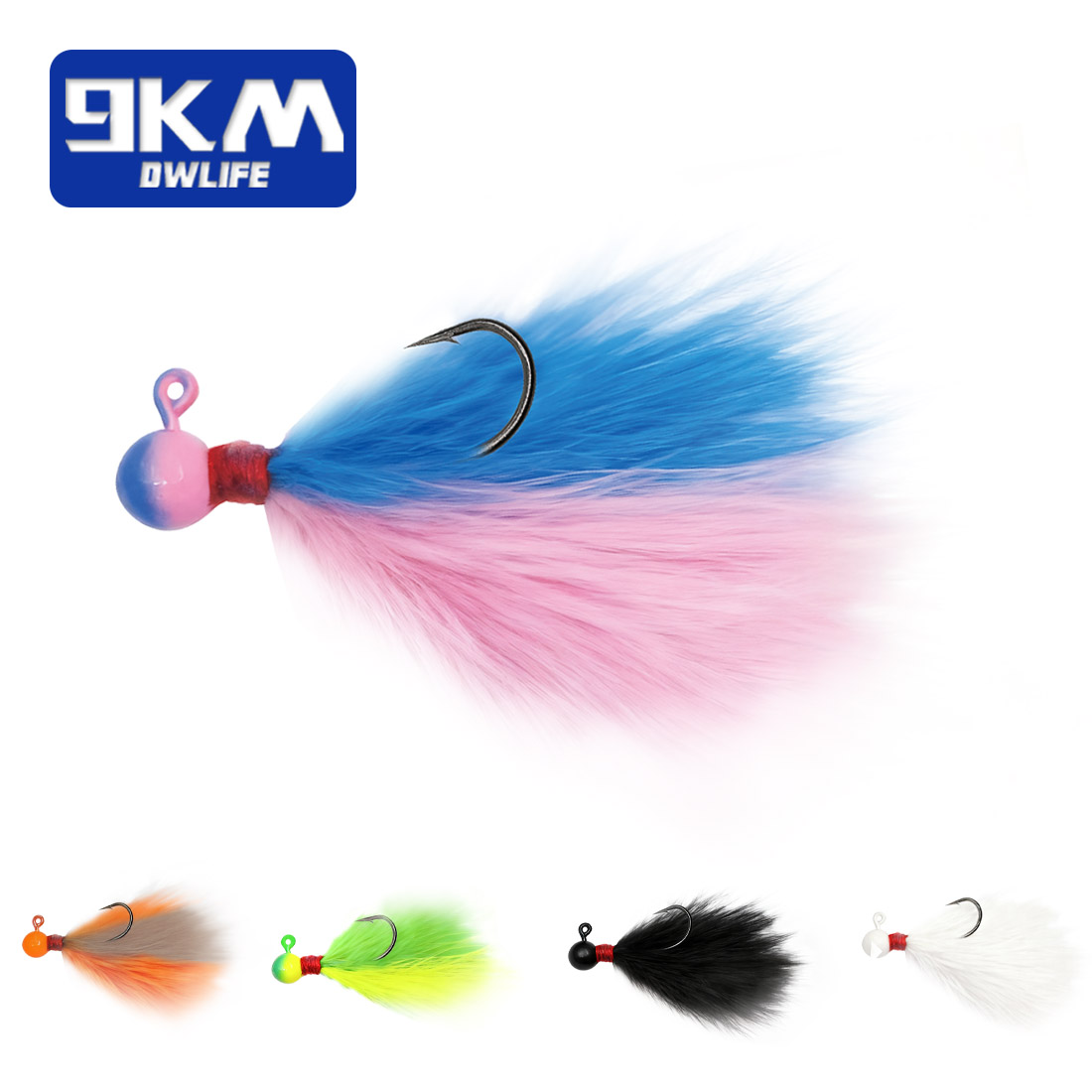 9KM 5pcs Mixed-Color Marabou J – Fishing Hook Assortment recenzja i cena