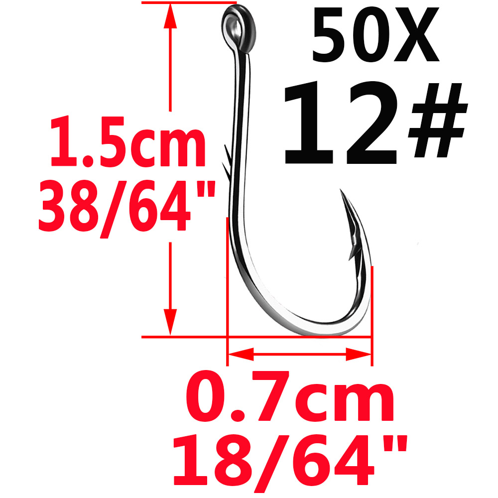 50pcs Iseama Circle Carp Eyed  – Fishing Hook Circle recenzja i cena