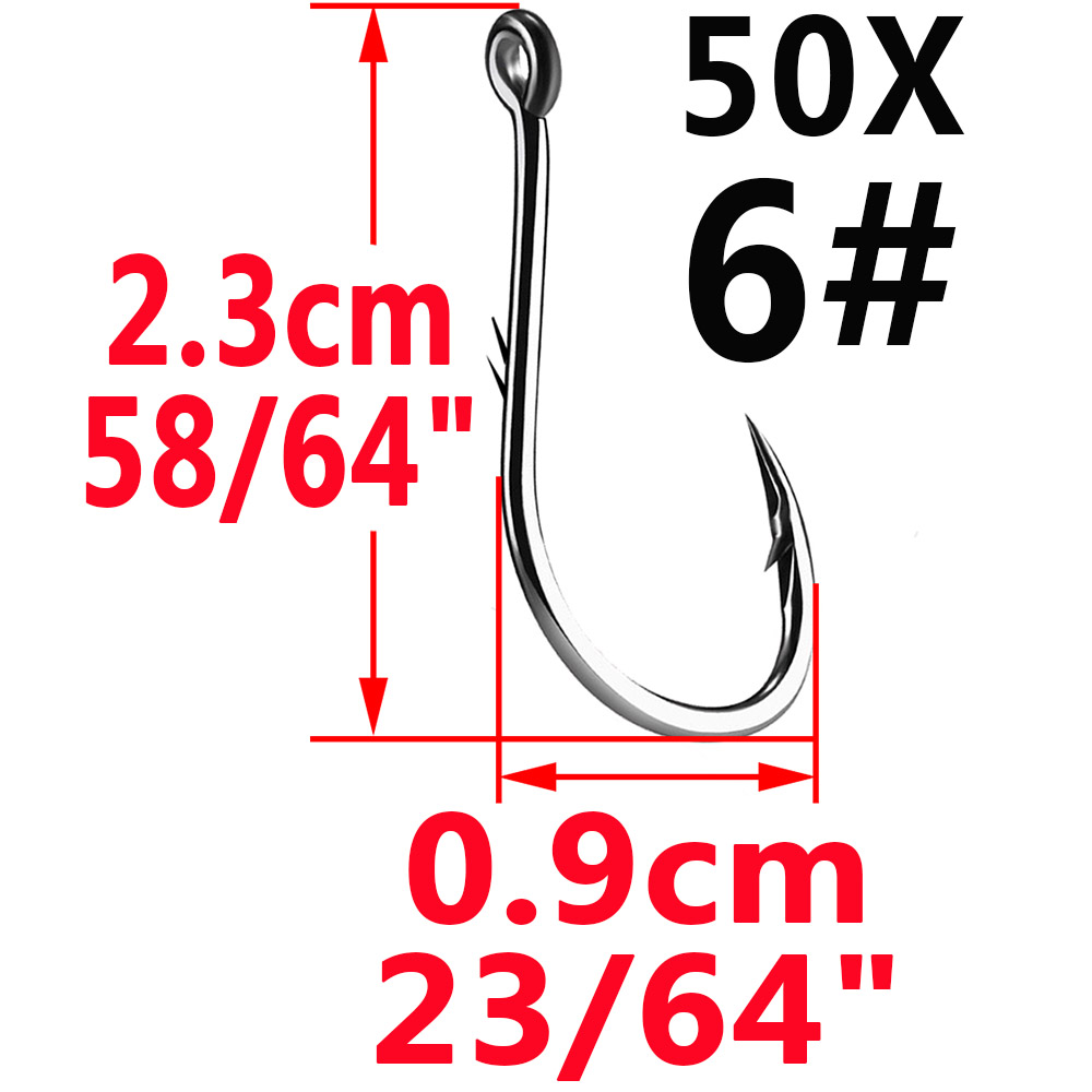 50pcs Iseama Circle Carp Eyed  – Fishing Hook Circle recenzja i cena
