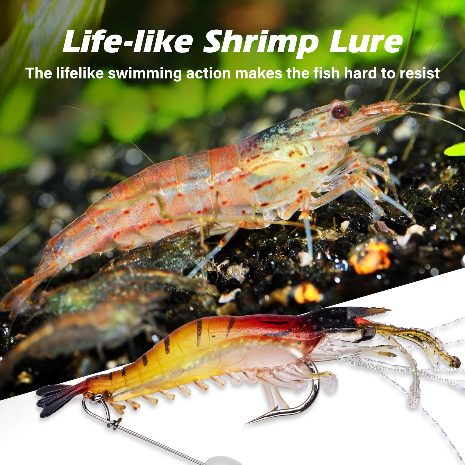 Goture Silicon Shrimp Fishing  – Fishing Hook Assortment recenzja i cena