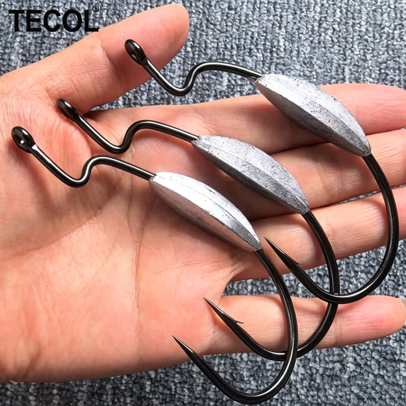 TECOL 3PCS 6/0 8/0 10/0 Weight – Fishing Hook Offset recenzja i cena