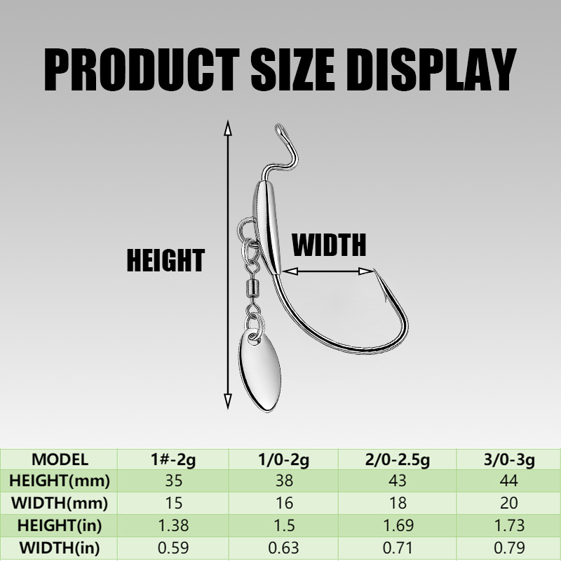 [TUODIAO]Crank Hook Jig Heads  – Fishing Hook Weedless recenzja i cena