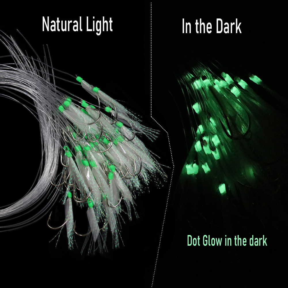 WIFREO 50pc Luminous Simulated – Fishing Hook Circle recenzja i cena