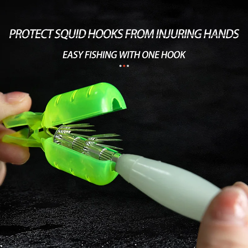 10Pcs/Lot Squid Jig Hook Cover – Fishing Hook Jig recenzja i cena