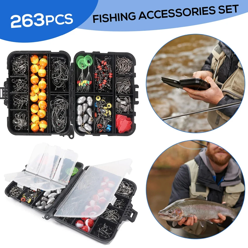263pcs Outdoor Fishing Accesso – Fishing Hook Jig recenzja i cena