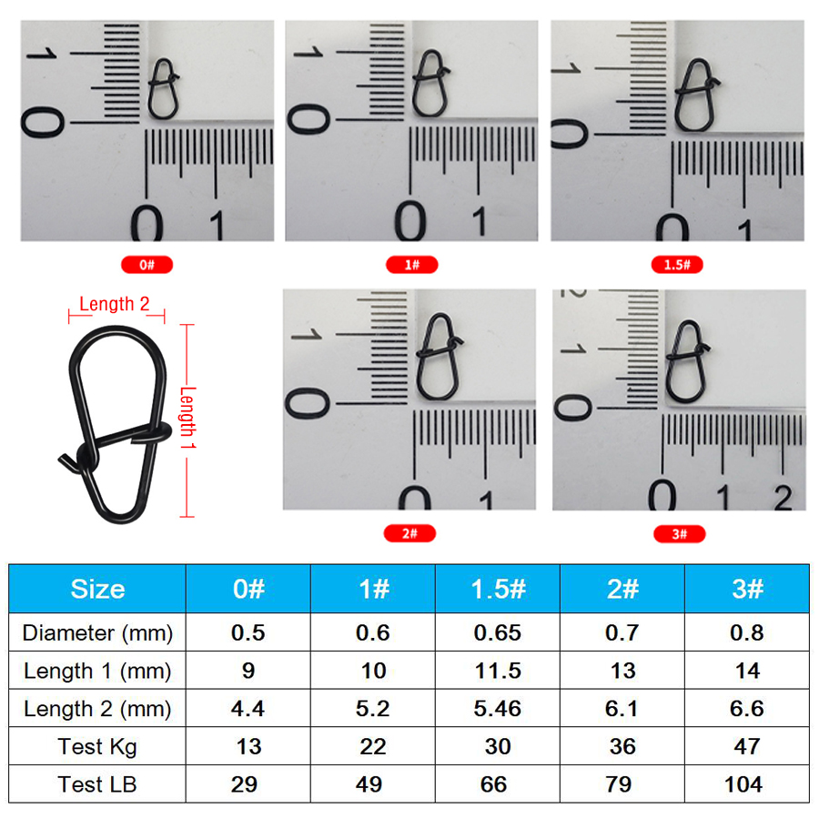 50Pcs Crankbait Snaps Stainles – Fishing Hook Stainless Steel recenzja i cena