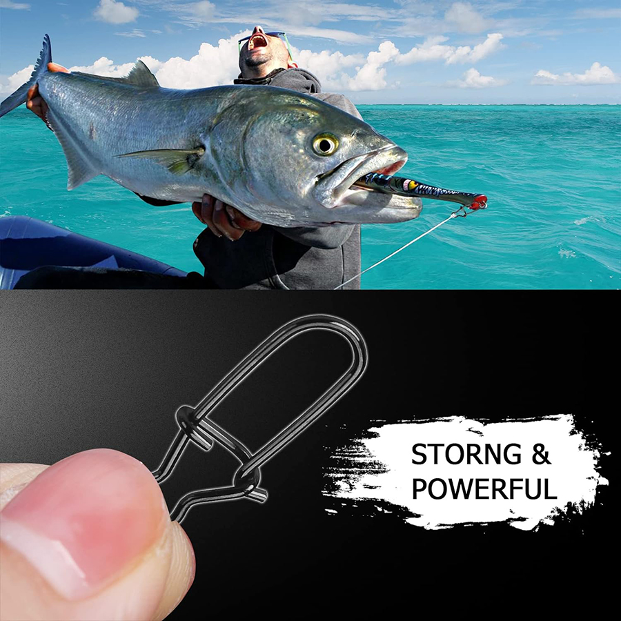 50Pcs Crankbait Snaps Stainles – Fishing Hook Stainless Steel recenzja i cena