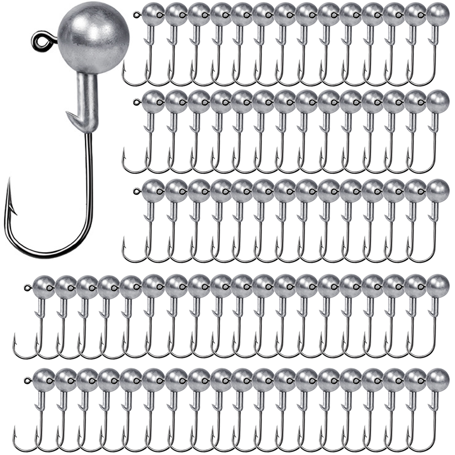 100PCS Fishing Hooks Lead Jig  – Fishing Hook Offset recenzja i cena