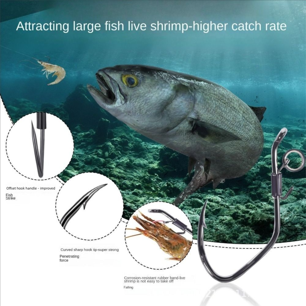 10pcs Pickerel Live Shrimp Bai – Fishing Hook Weedless recenzja i cena
