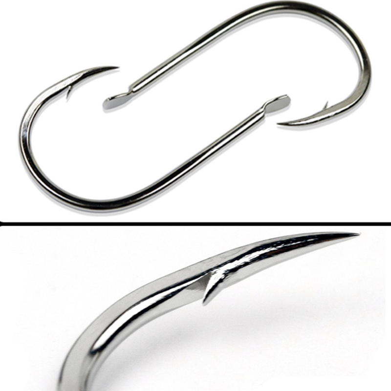 100pcs/Lot 7 Size Barbed Fishi – Fishing Hook Circle recenzja i cena