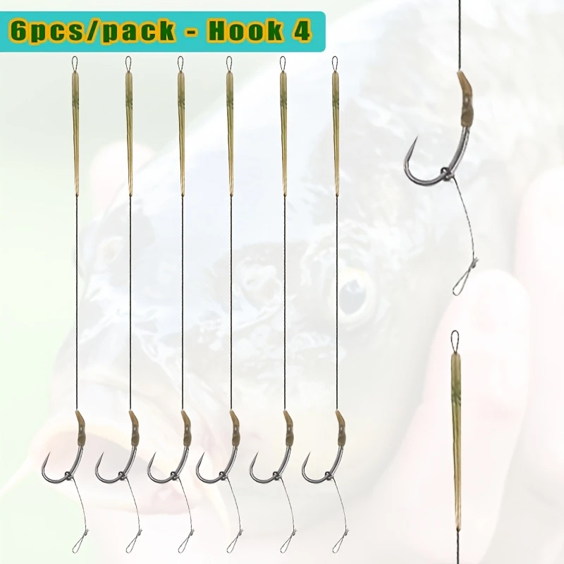 6pcs Ready Made Blow Back Hair – Fishing Hook Size recenzja i cena