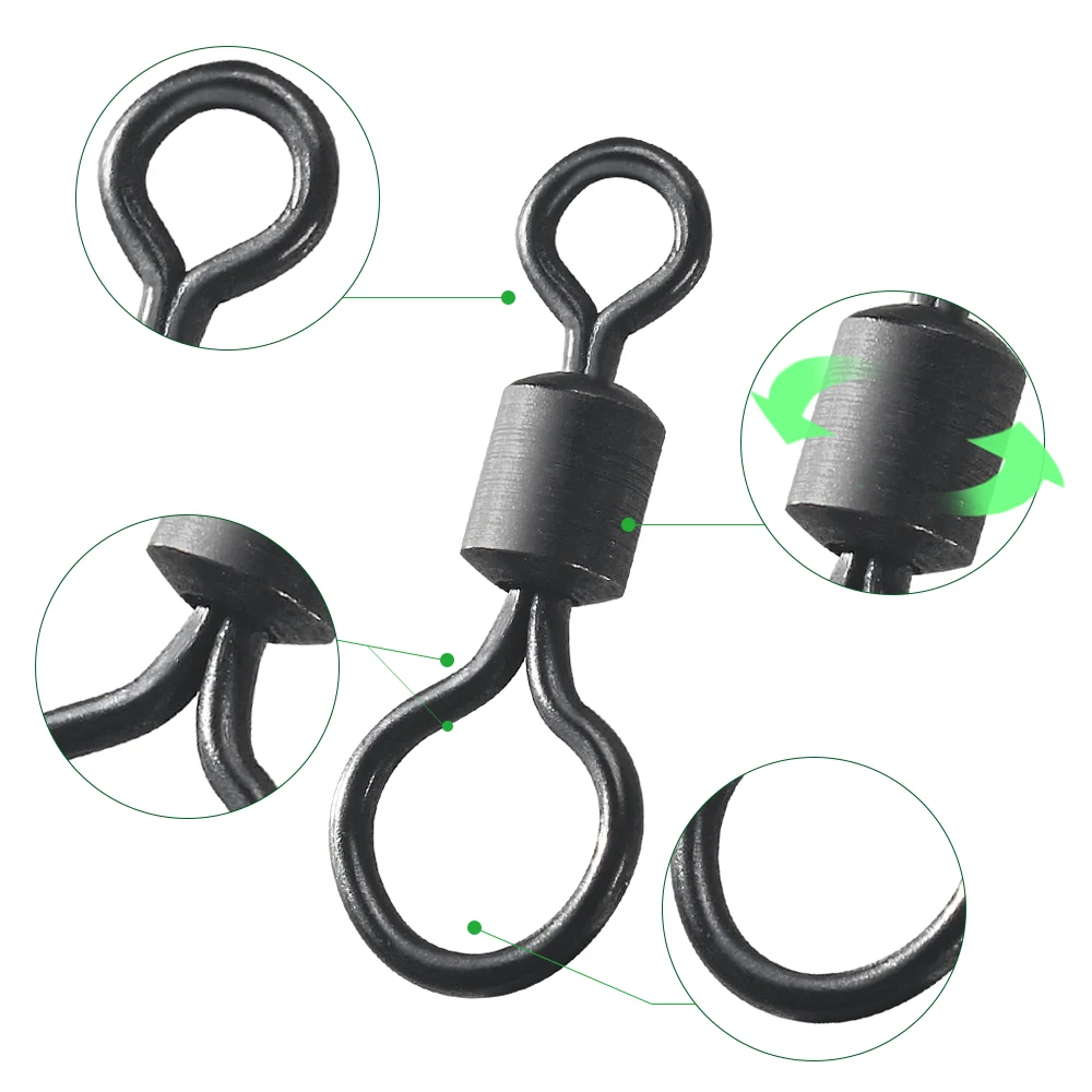 100pcs Carp Fishing Swivel Big – Fishing Hook Size recenzja i cena