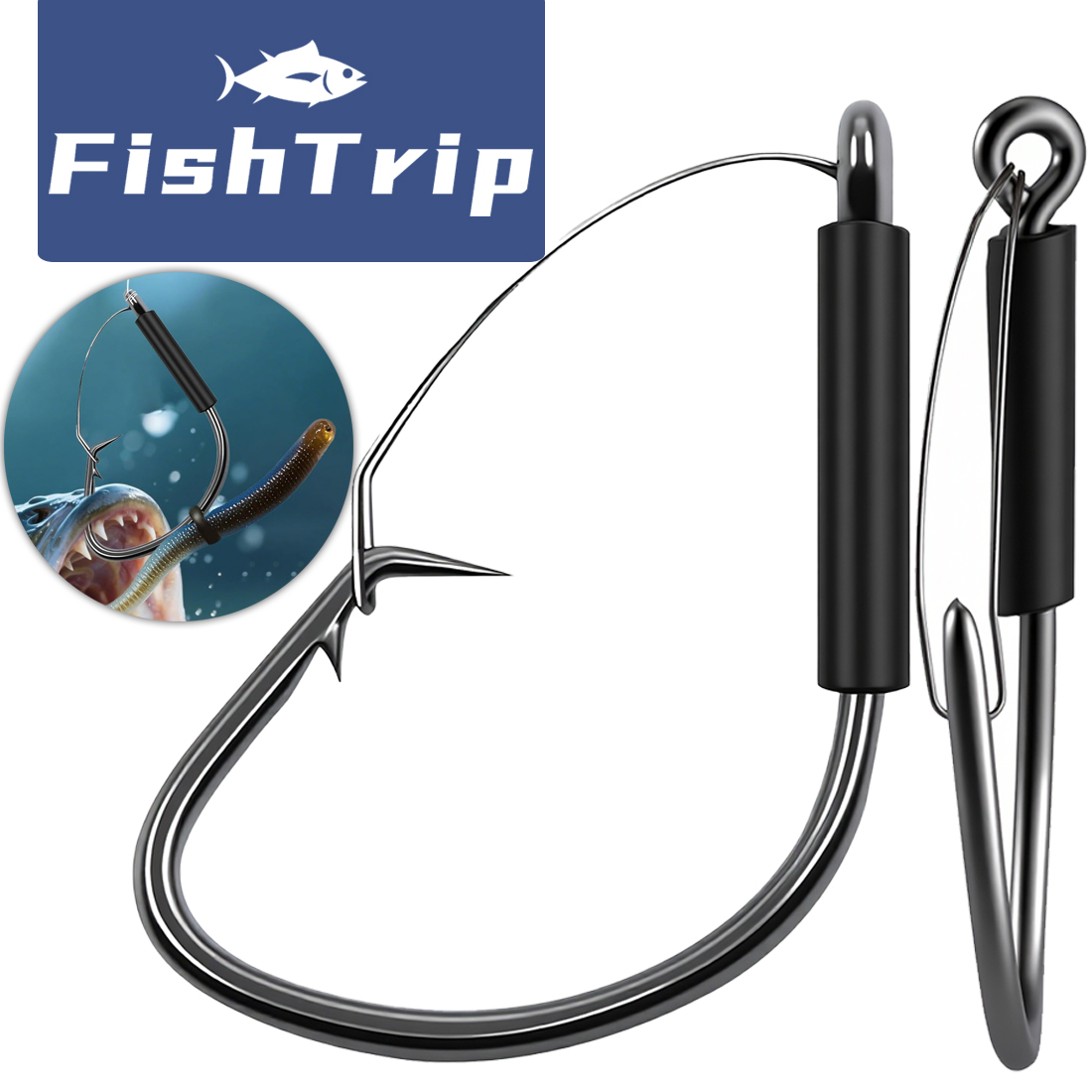 FishTrip Weedless Wacky Rig Ho – Fishing Hook Weedless recenzja i cena