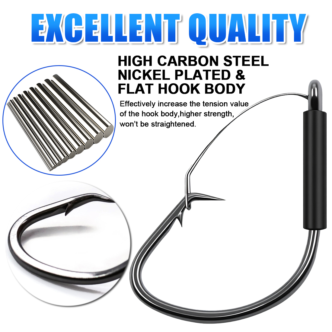 FishTrip Weedless Wacky Rig Ho – Fishing Hook Weedless recenzja i cena