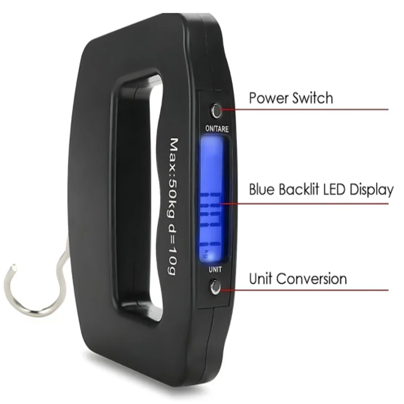 50kg/10g Travel Luggage Scale  – Fishing Hook recenzja i cena