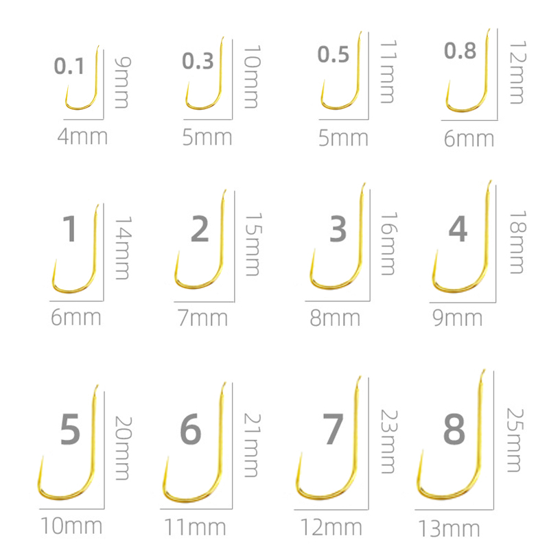 100 Pieces Shinkanto Barbless  – Fishing Hook Size recenzja i cena