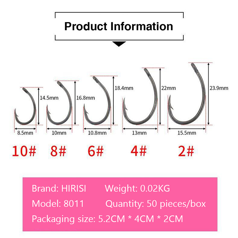 New Hirisi 50pcs Boxed Hooks B – Fishing Hook Box recenzja i cena