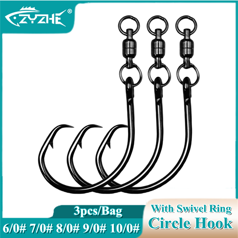 ZYZHE 3pcs/Bag Circle Hooks Wi – Fishing Hook Offset recenzja i cena