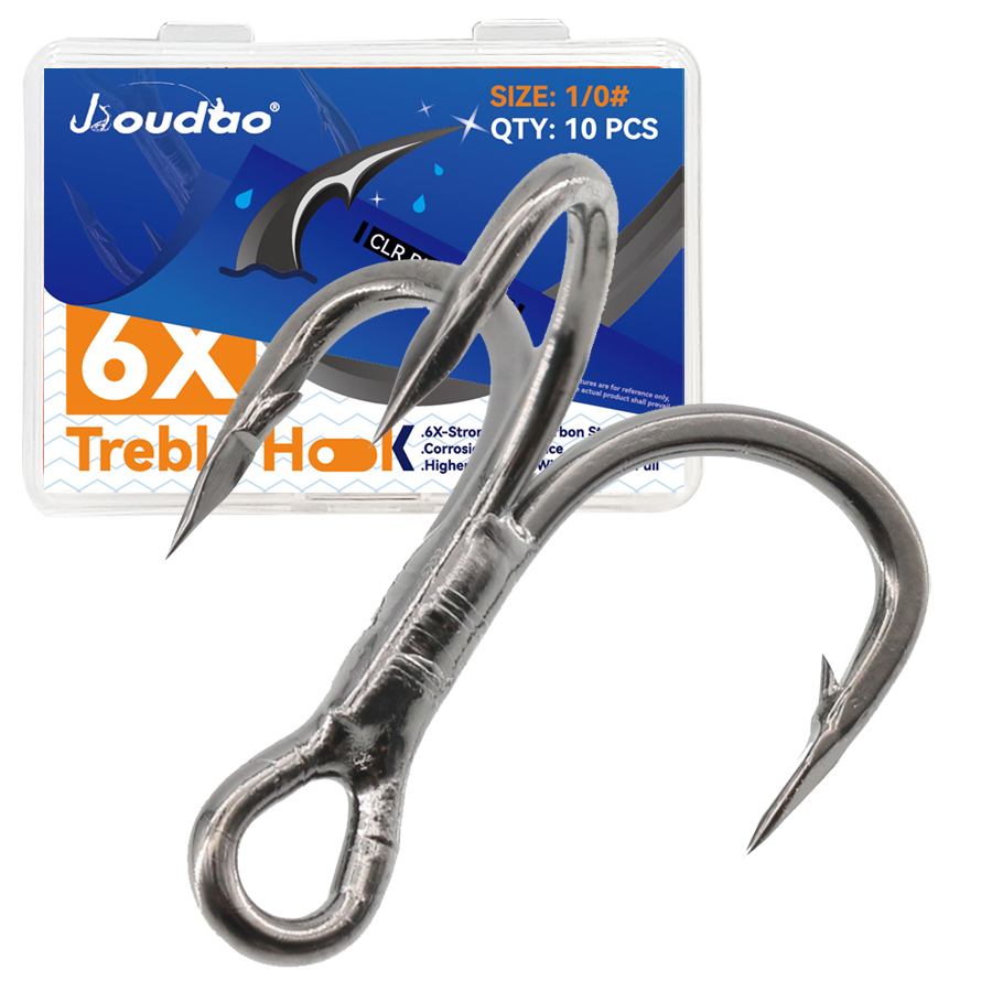 6X Fishing Treble Hook 10Pcs T – Fishing Hook Barbless recenzja i cena