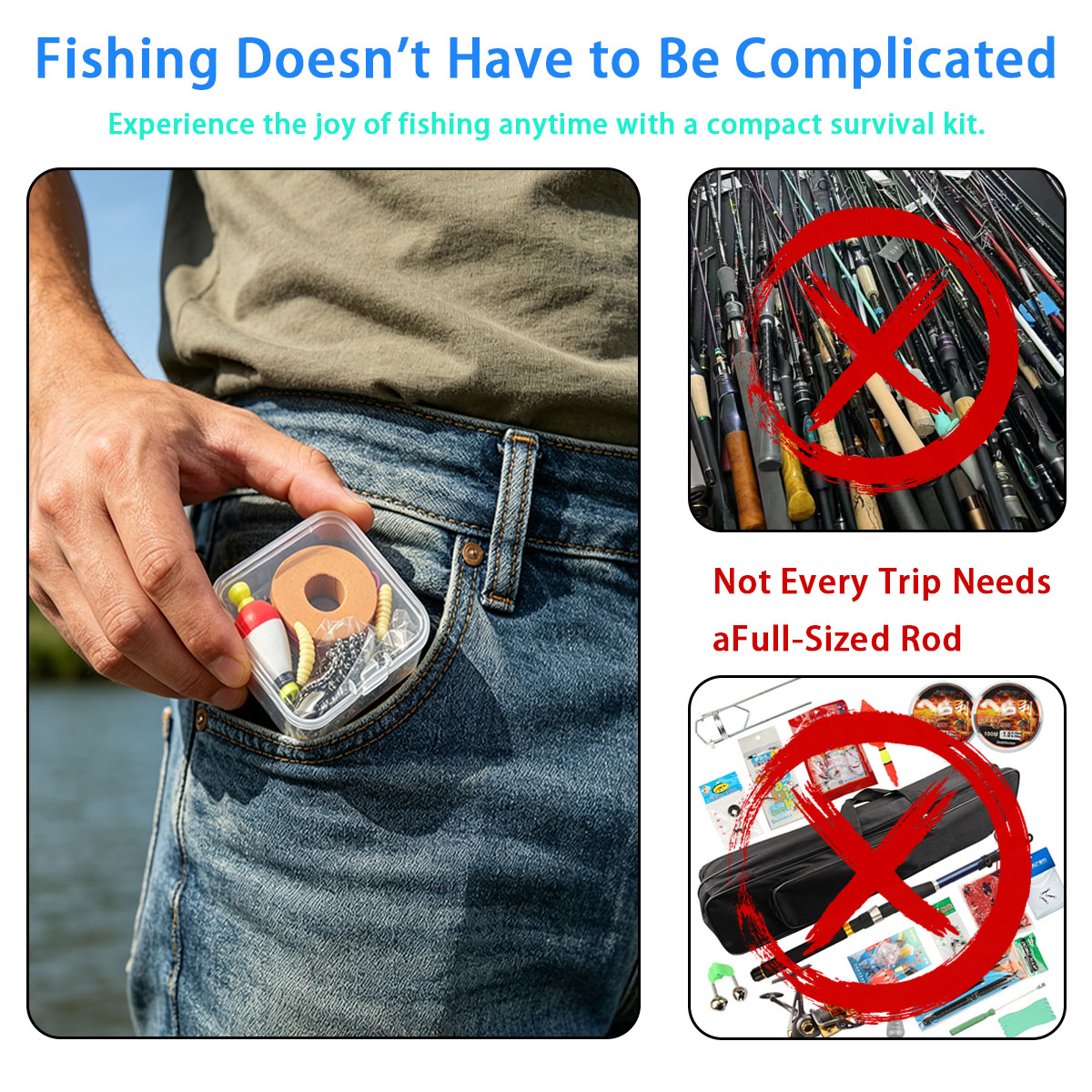 Portable Emergency Fishing Gea – Fishing Hook Box recenzja i cena