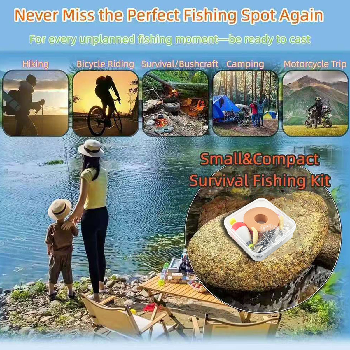 Portable Emergency Fishing Gea – Fishing Hook Box recenzja i cena